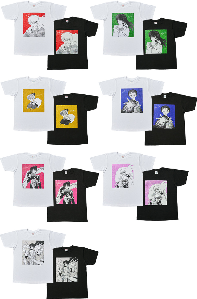 ラメのデザインが素敵な『犬夜叉』原作プリントキャラクターTシャツが登場！